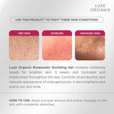 Luxe Organix Rosewater Soothing Gel Korea - 100ml