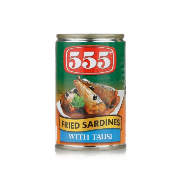 555 Fried Sardines Tausi 155gm