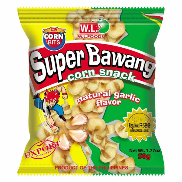 WL Super Bawang Corn Snack All Natural Garlic Flavor 50g
