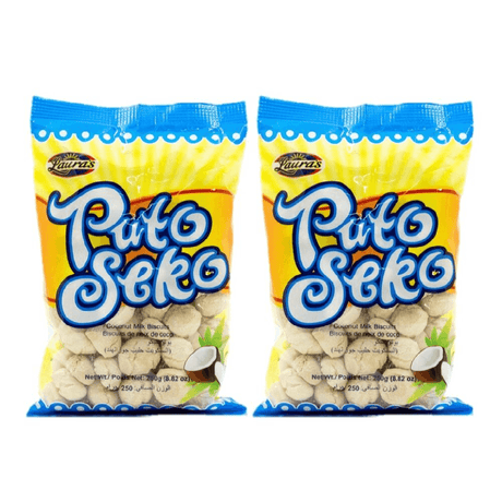 Lauras Puto Seko Coconut Milk Biscuits 250g × 2 Pcs (Offer)