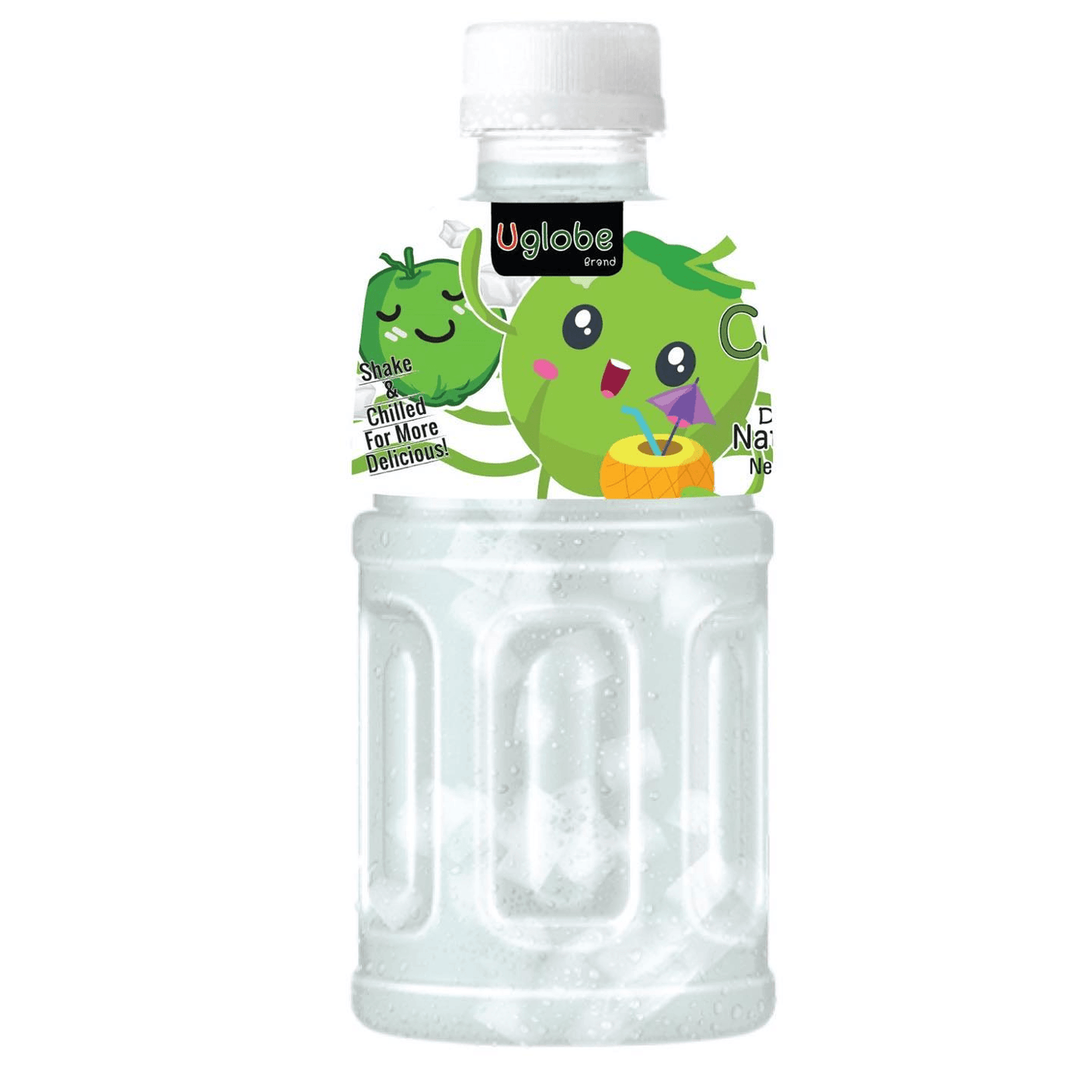 Uglobe Coconut Juice Drink With Chew Nata De Coco - 320ml X 6 Pcs