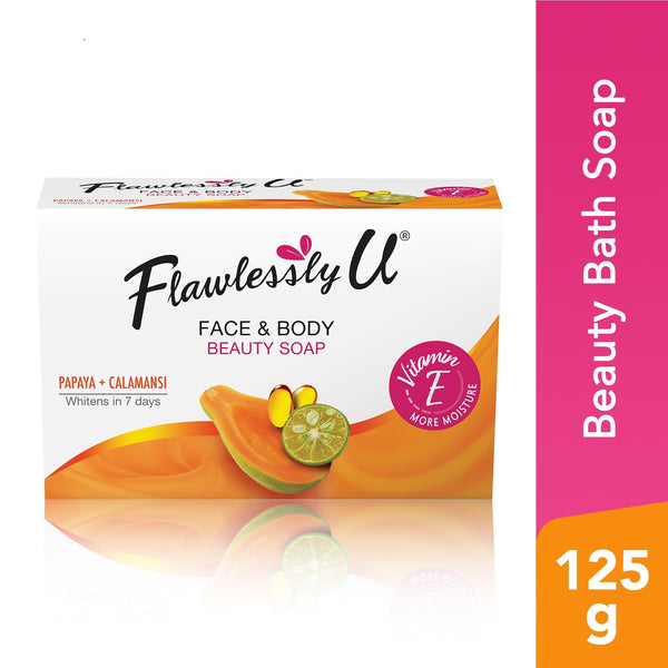 Flawlessly U Papaya + Calamansi Face & Body Beauty Soap - 125g