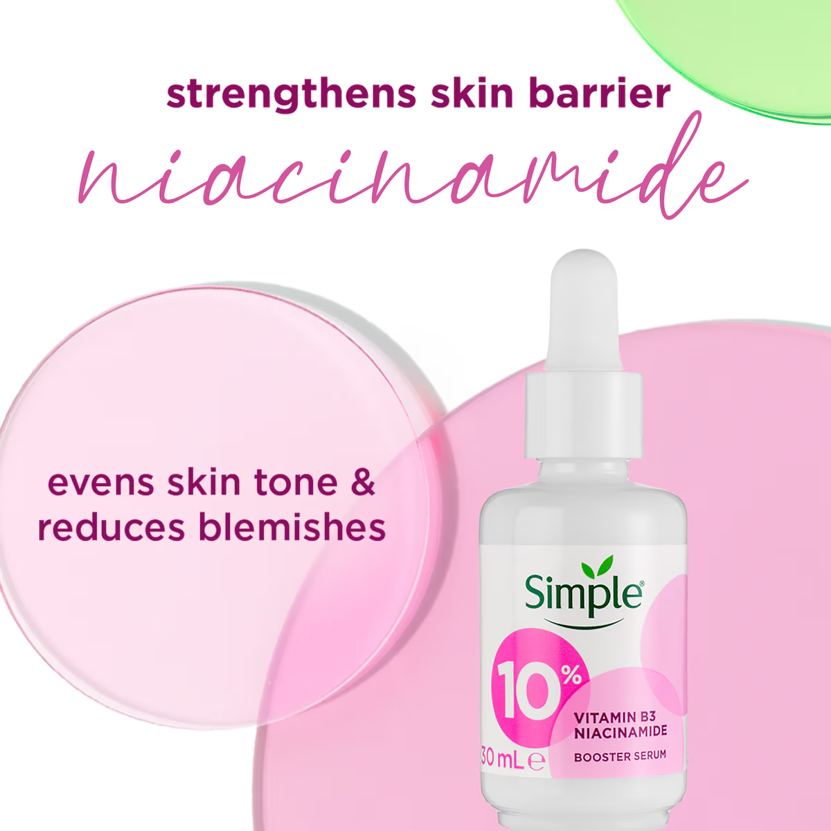Simple 10% Niacinamide Vitamin B3 Booster Serum - 30ml