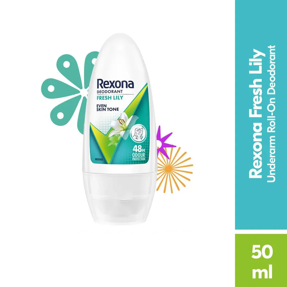 Rexona Fresh Lily Even Skin Tone 48H Deodorant Roll-On - 50ml