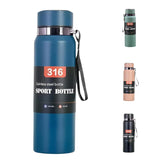 Stainless Steel Vacuum Insulated Sport Bottle With LED Display - 800ml