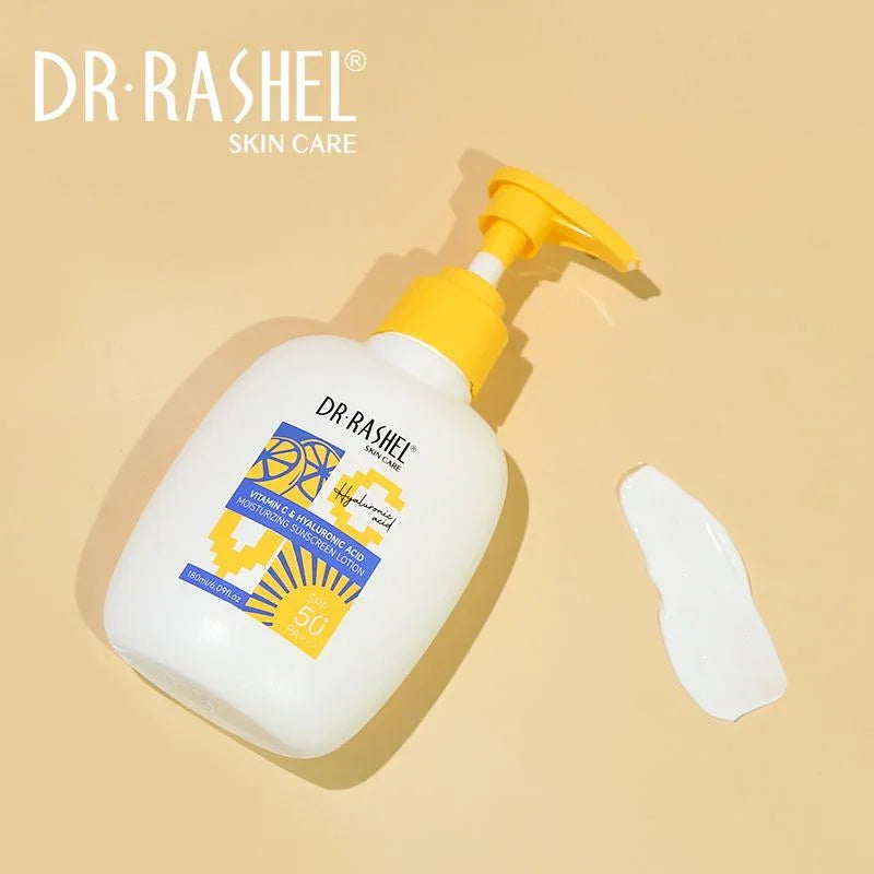 Dr.Rashel Vitamin C & Hyaluronic Acid Sunscreen Lotion SPF 50+ - 180ml