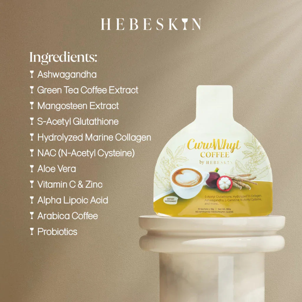 Hebeskin CurvWhyt Coffee Beauty & Wellness - 10 Sachets x 18g
