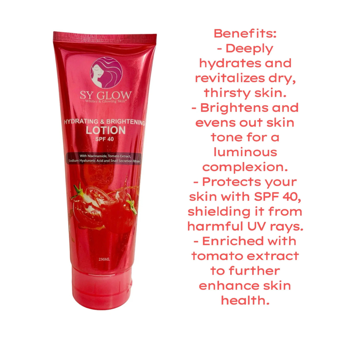 SY Glow Hydrating And Brightening Lotion SPF40 - 250ml
