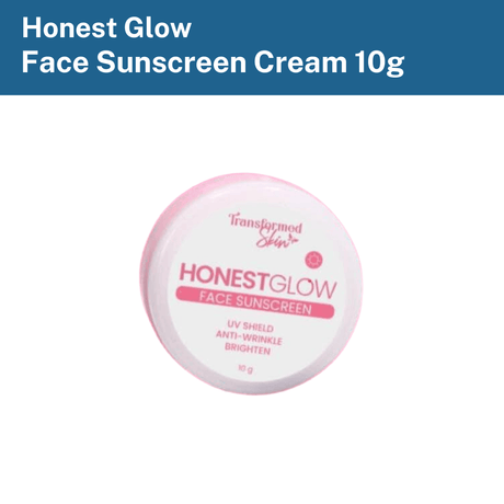 واقي الشمس للوجه من Honest Glow - 10 جم