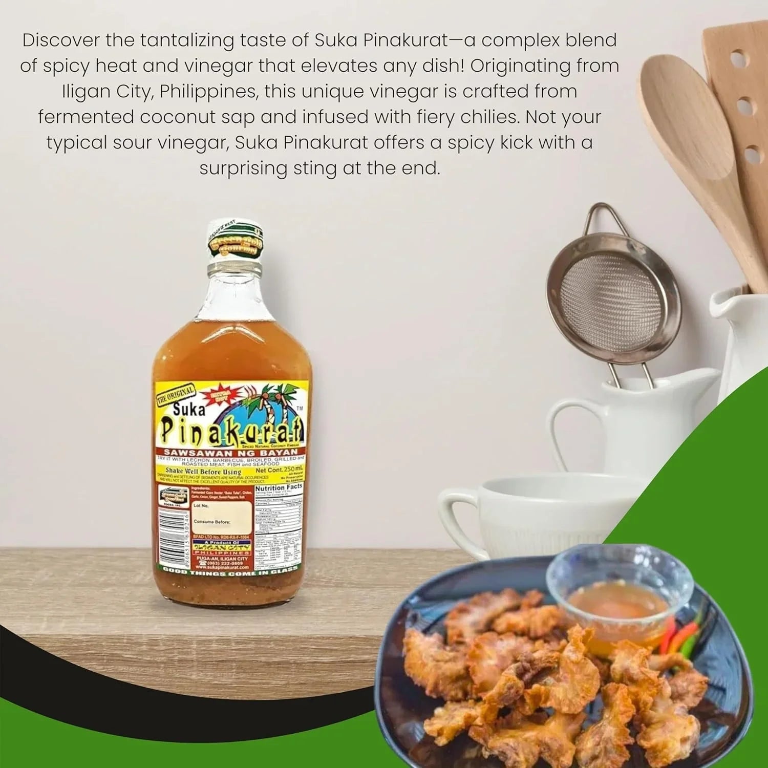 Green Gold Gourmet Suka Pinakurat Vinegar - 250ml