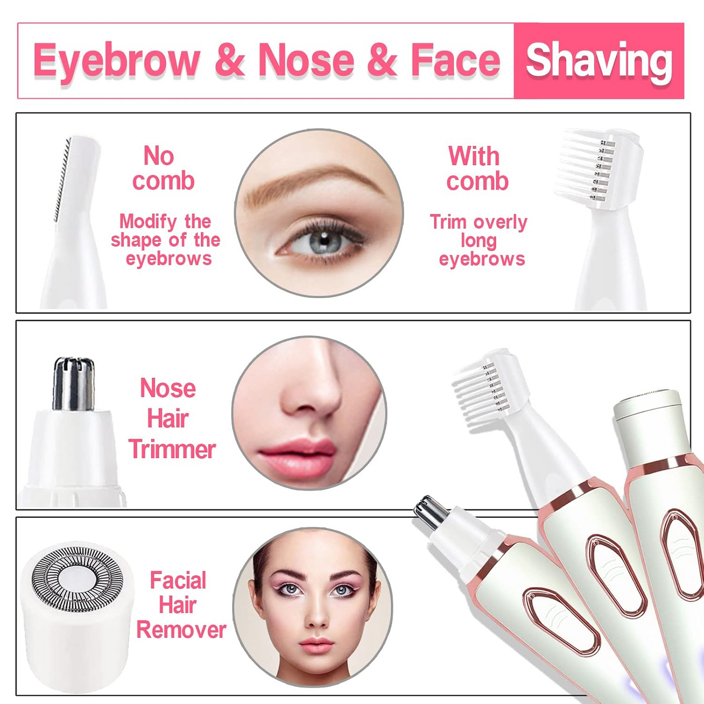 Lady Shaver 4 In 1 Beauty Kit SN-8866