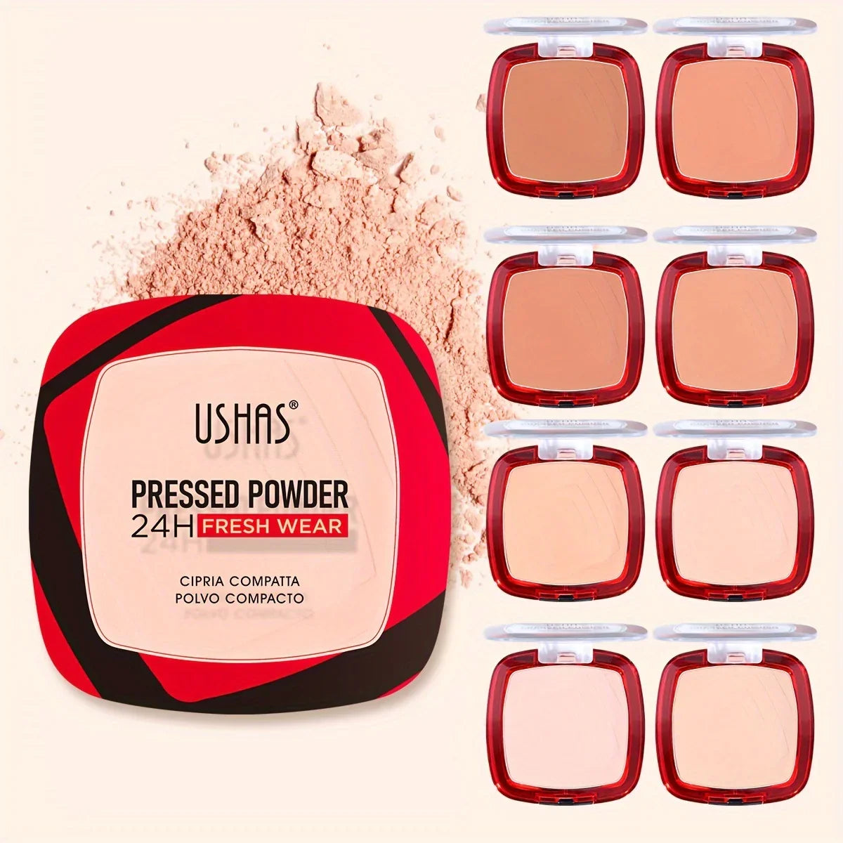Ushas Full Coverage Pressed Powder Foundation - FC648