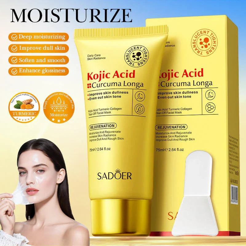 Sadoer Kojic Acid Turmeric Collagen Peel-Off Facial Mask - 75ml