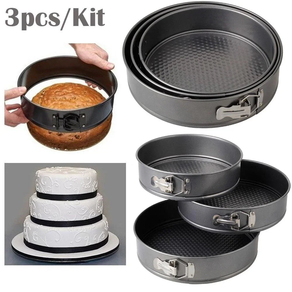 Nonstick Cake Mould Pan - 3 Pcs Set