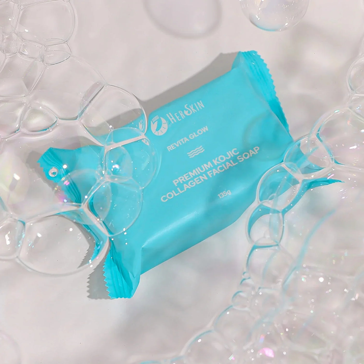 Herskin Revita Glow Premium Kojic Collagen Facial Soap - 135g