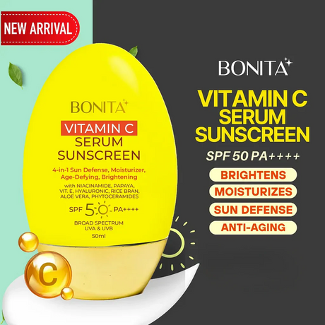 سيروم بونيتا بفيتامين C وواقي شمس (SPF50 PA++++) - 50 مل