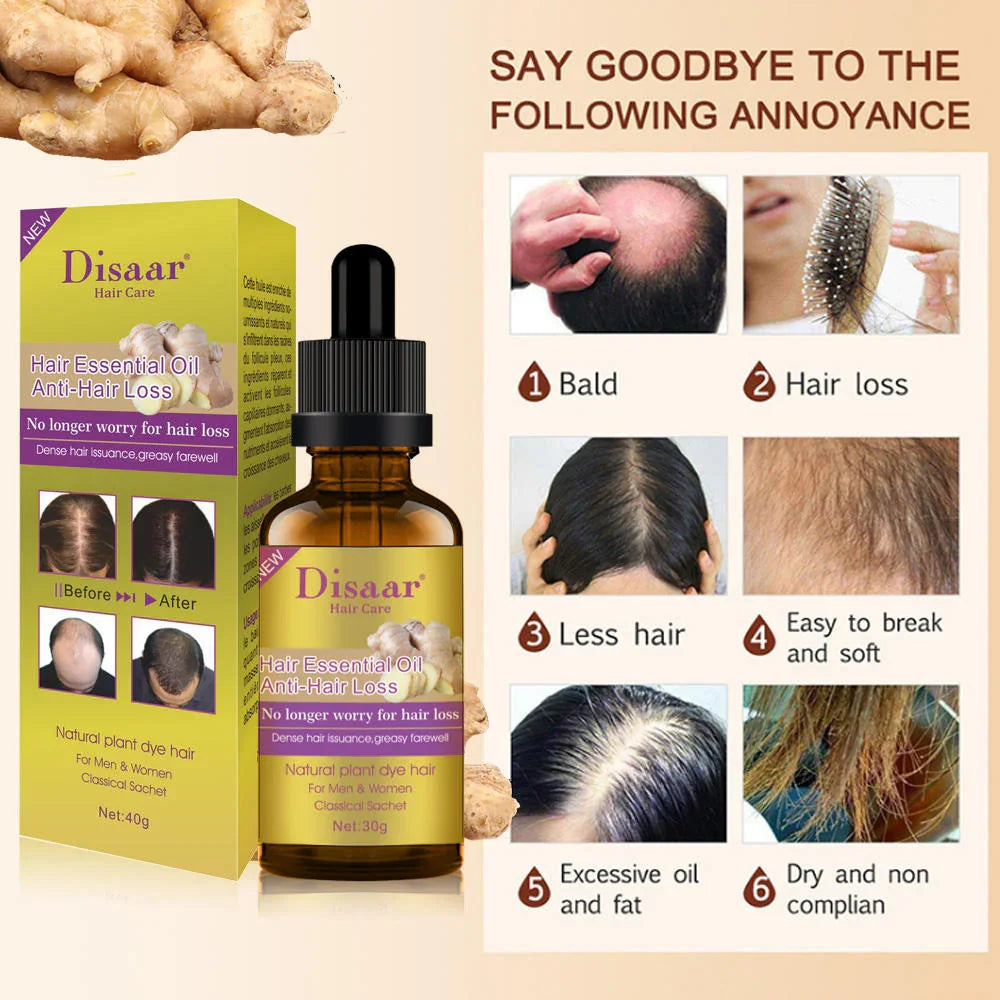 Disaar Anti Hair Loss & Hair Growth Shampoo + Oil - 200ml + 30g