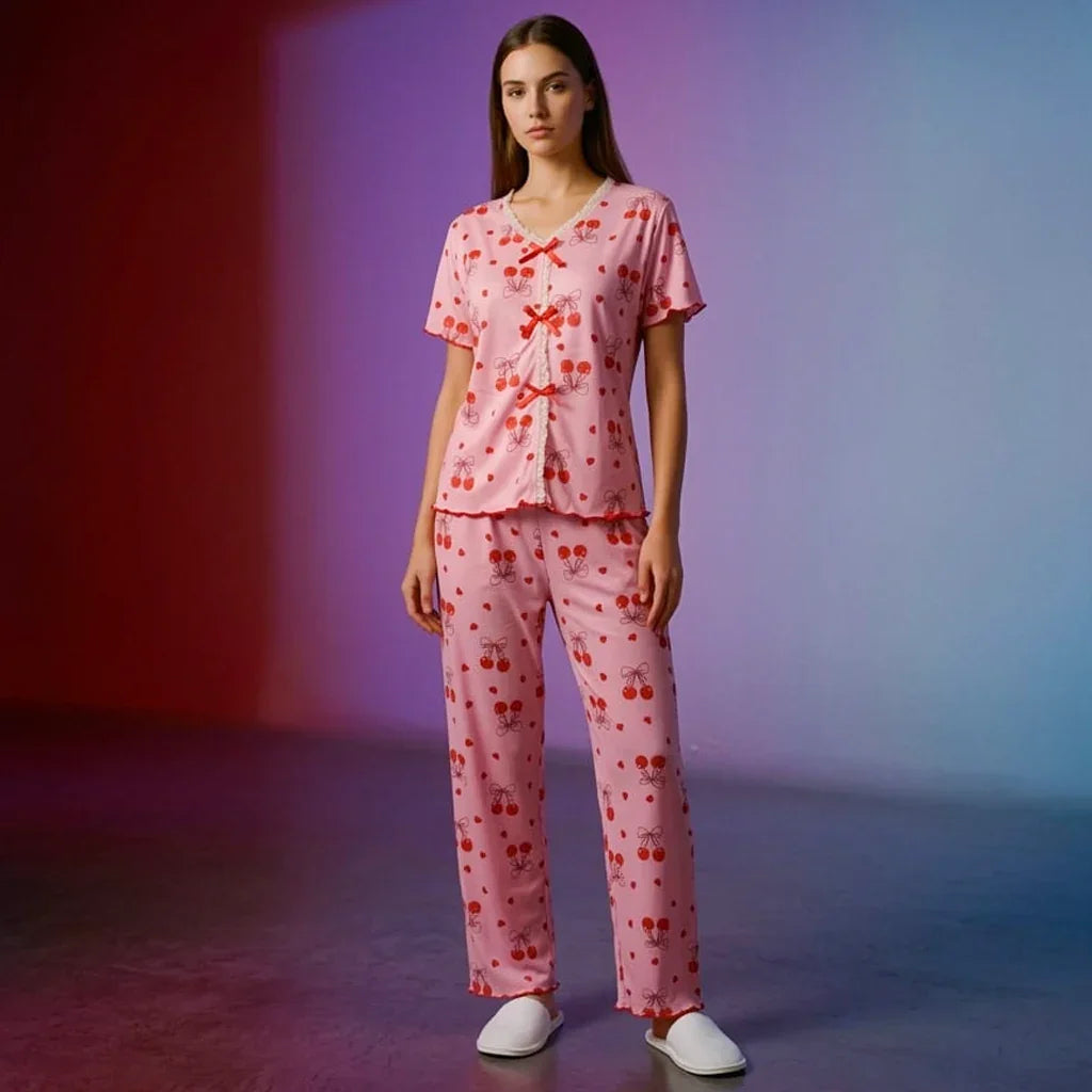 Premium Design Casual Pajama Set Night Suit