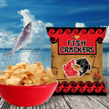 Chick Boy Fish Cracker Hot & Spicy + Salt & Vinegar - 2 × 100g (Offer)