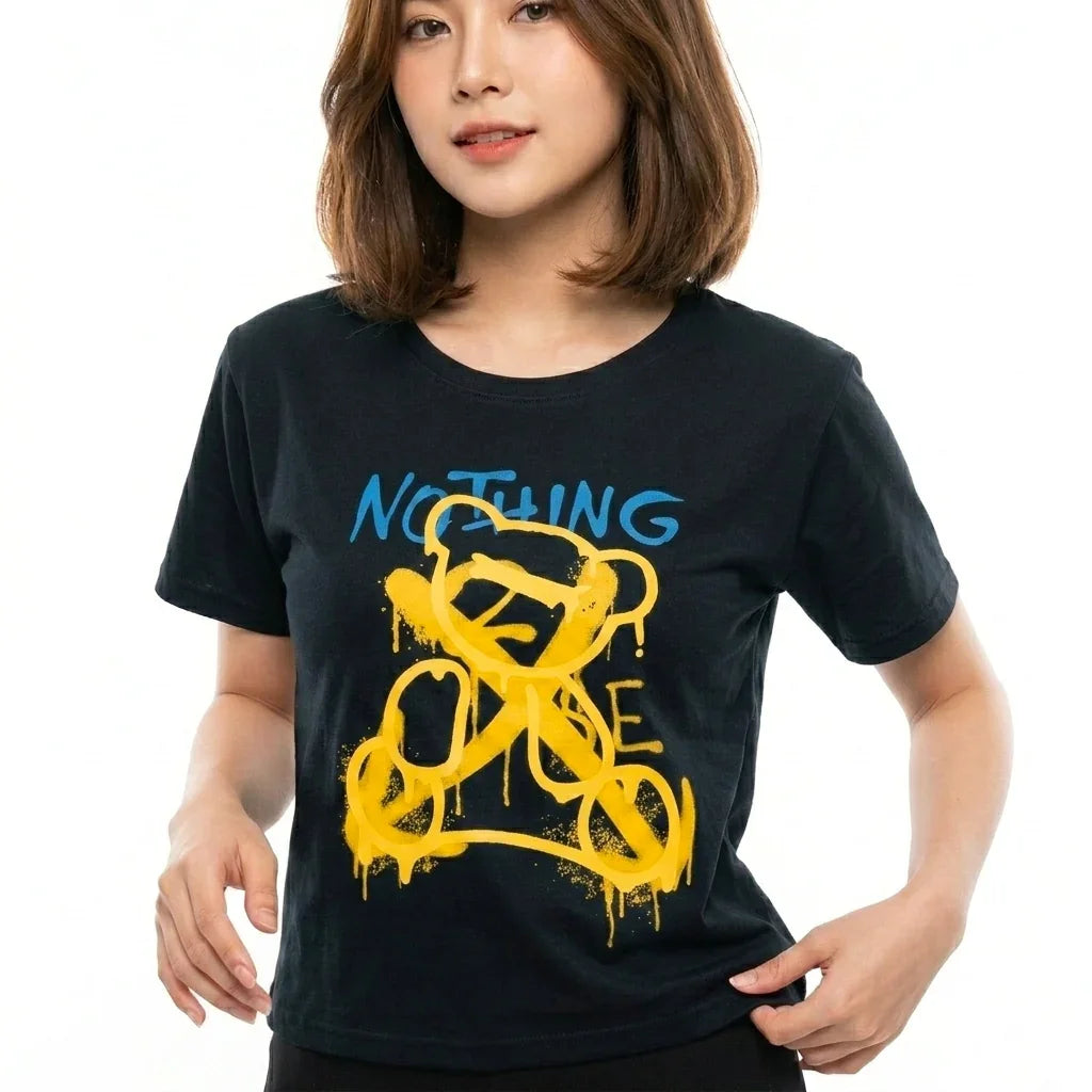 Fashion Teddy Bear Print Women's T-Shirt #1028