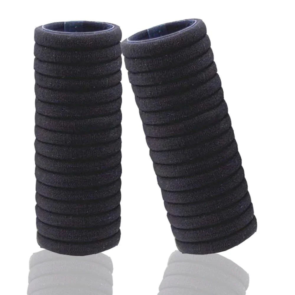 Black Rubber Bands - 24 Pcs