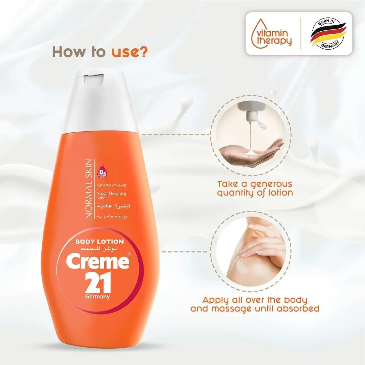 Creme 21 Body Lotion Normal Skin - 250ml × 2 Pcs (Offer)