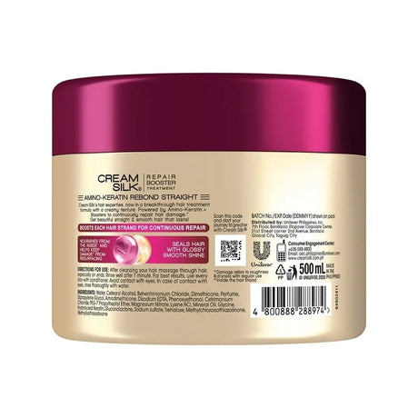 Cream Silk Amino Keratin Repair Booster Treatment - 500ml
