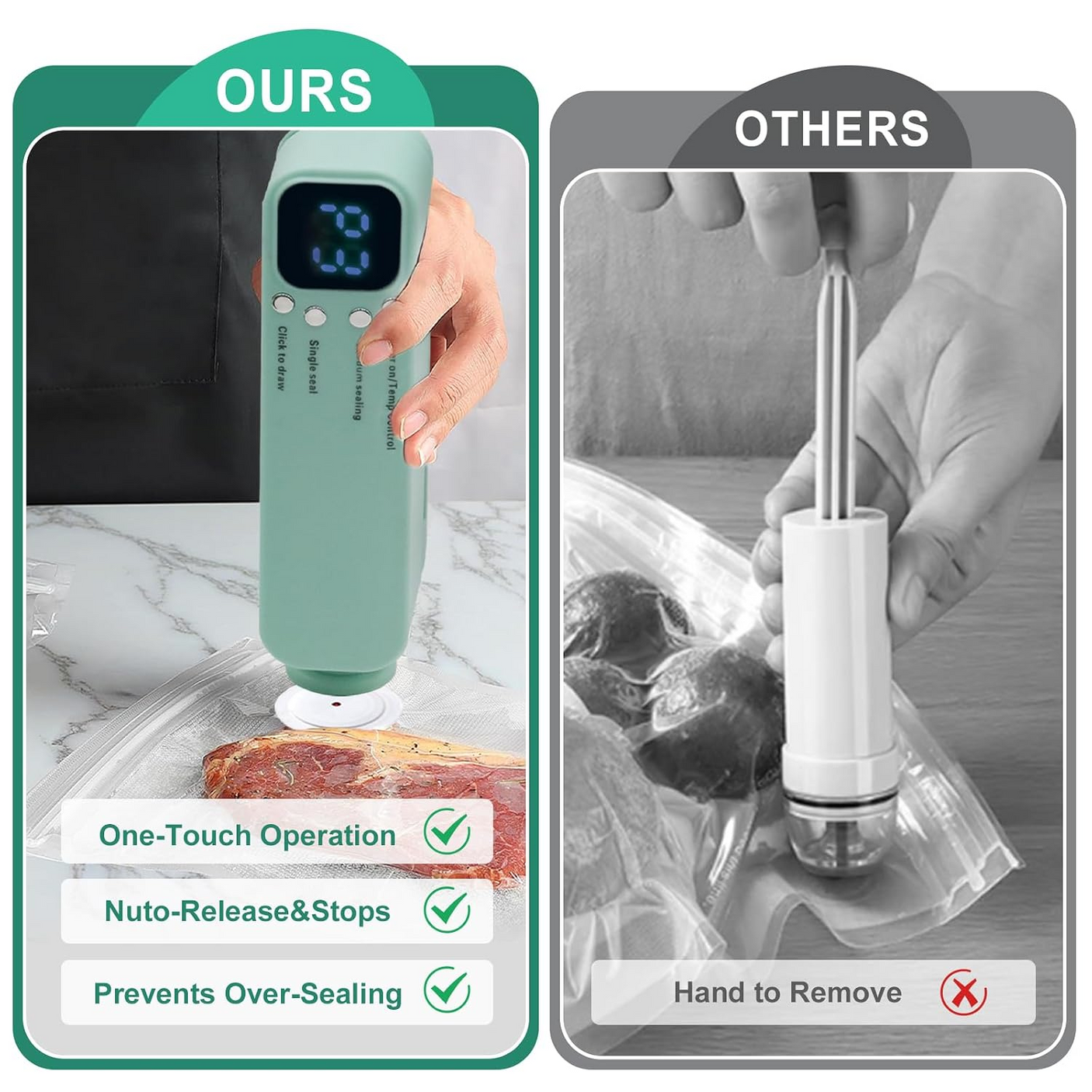 Cordless Mini 3 In 1 Food Vacuum Sealer XW-699