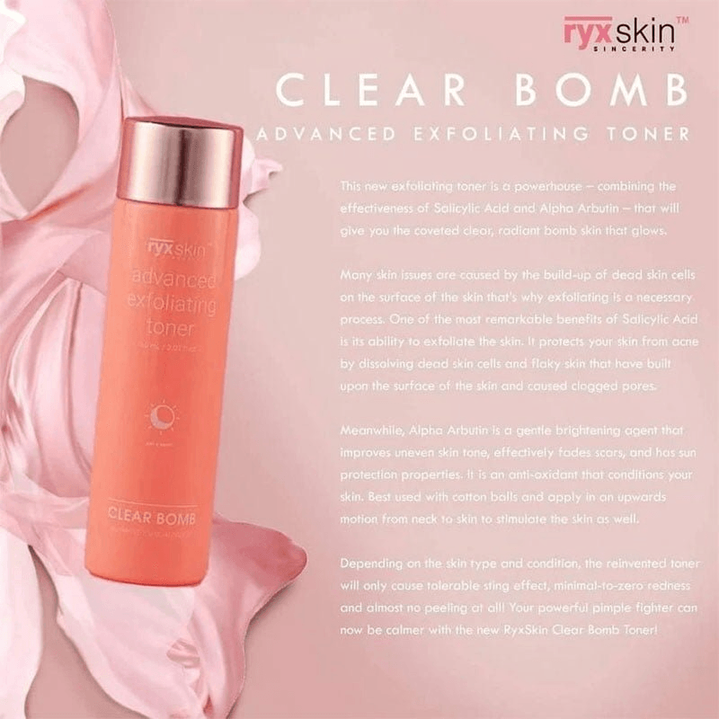 مجموعة التقشير المتقدمة Ryx Skin Clear Bomb