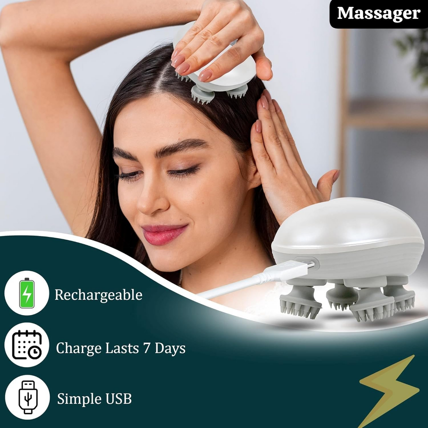جهاز تدليك ذكي محمول باليد للرأس وفروة الرأس OSK-701