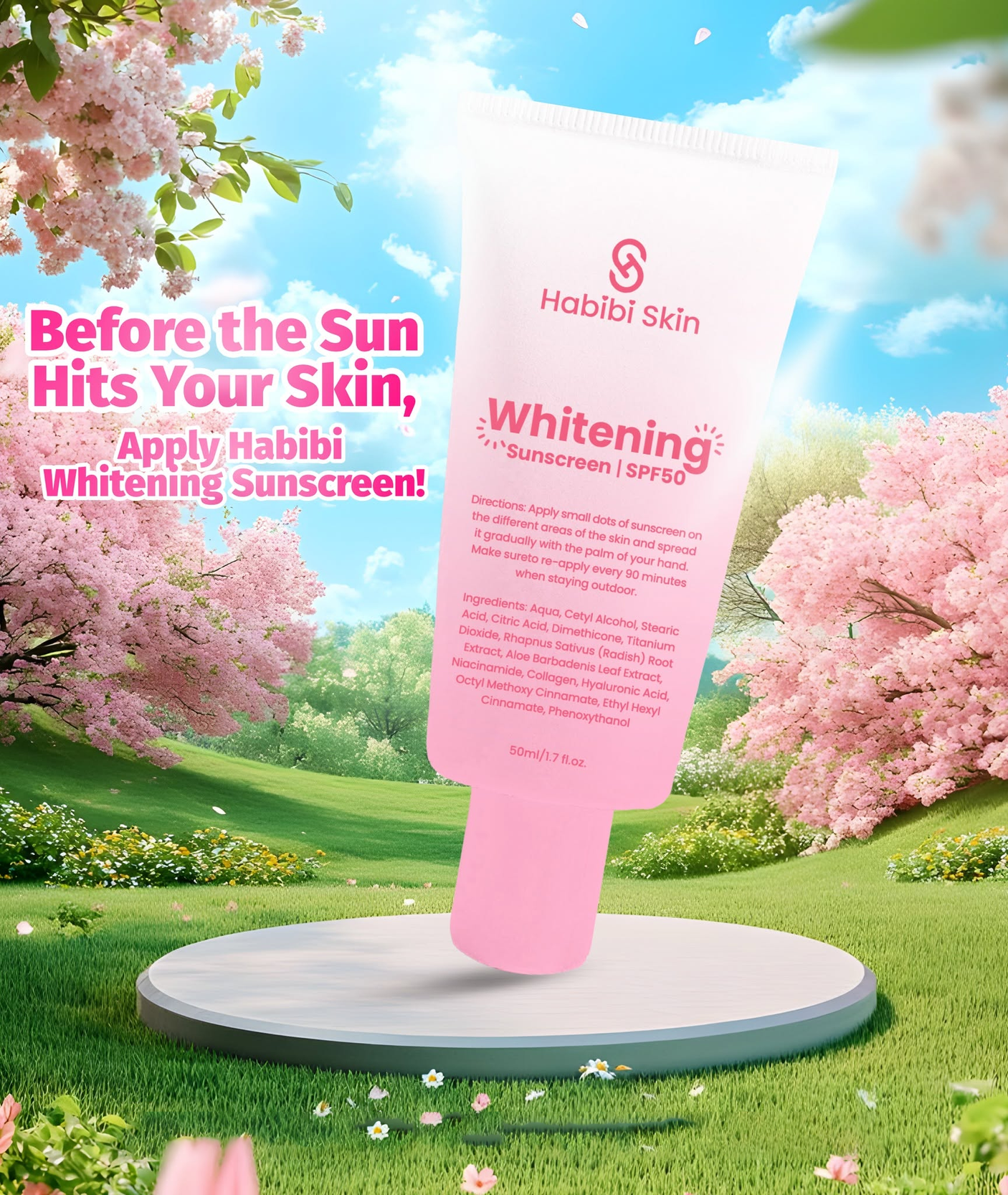 Habibi Skin Brightening Sunscreen SPF50 - 50ml