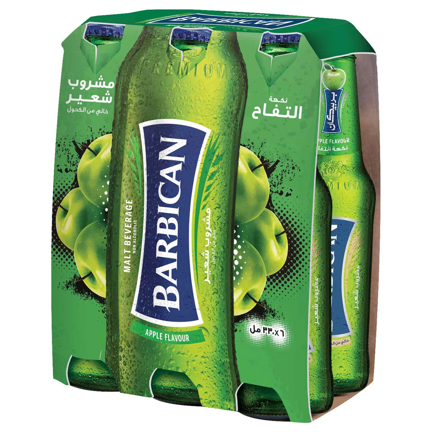 Barbican Apple Flavour Malt Beverage - 330ml × 6 Pcs