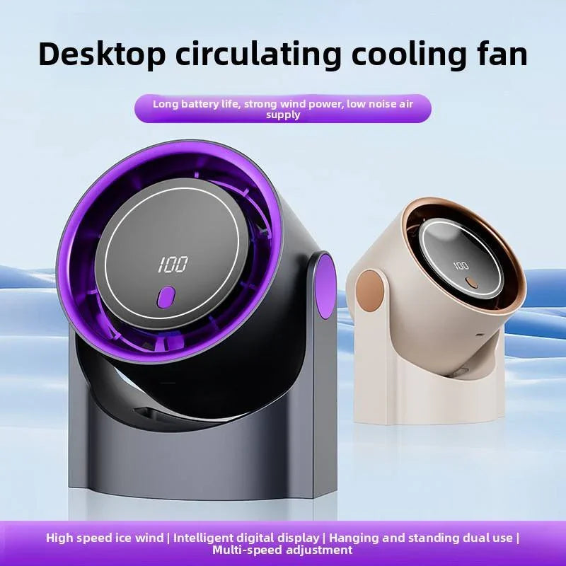 Portable Digital Display High Speed Desktop Fan