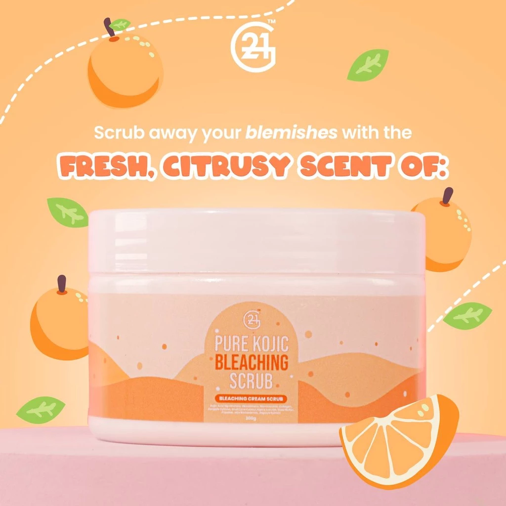 G21 Face & Body Pure Kojic Bleaching Citrus Scrub  - 300g