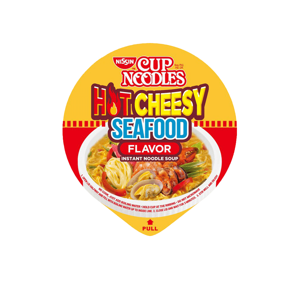 Nissin Cup Noodles Hot Cheesy Seafood - 50g (2+1) Offer