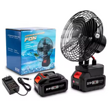 Iron Body Portable Lithium Electric Fan With Two Battery