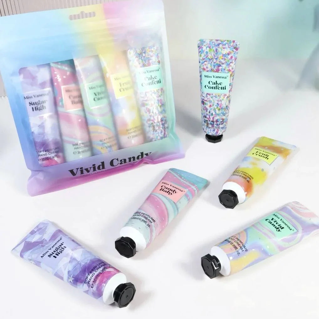 Miss Vanessa Vivid Candy Perfumed Hand Cream Set - 30g x 5 Pcs