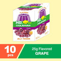 Mr. Hat Gulaman Grape Flavored Jelly Powder - 10 Packs × 25g
