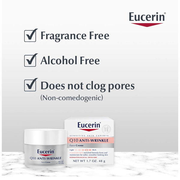 Eucerin Q10 Anti-Wrinkle Face Cream - 48g