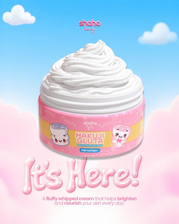 Shaha Beauty Hakuji Gluta Marshmallow Whipped Bleaching Cream - 200ml