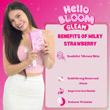 Hello Bloom Gleam Milky Strawberry Juice Drink - 10s × 18g (180g)