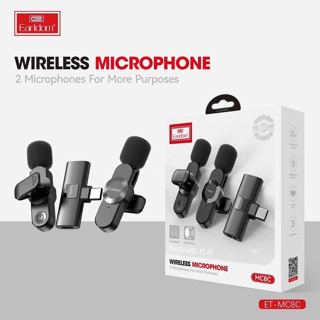 Earldom Dual Wireless Microphone ET-MC8C
