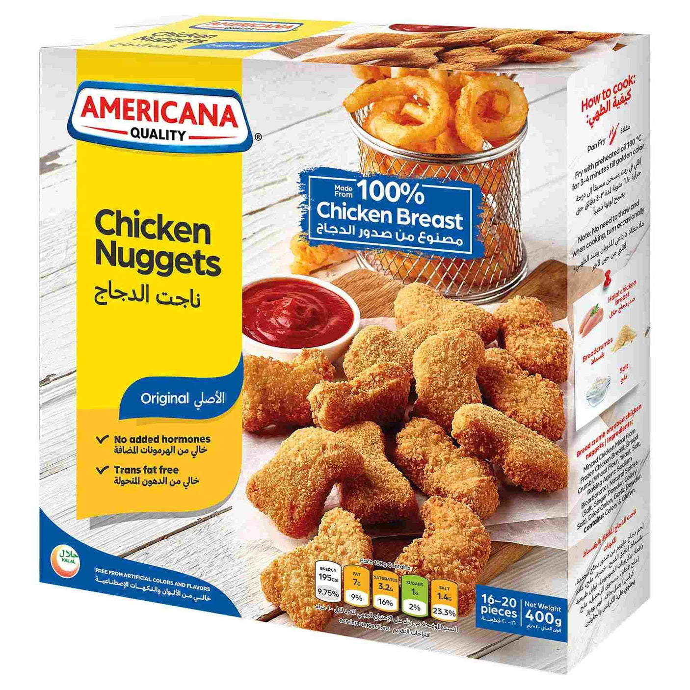 Americana Chicken Nuggets Original Twin Pack - 2 × 400g (Frozen)