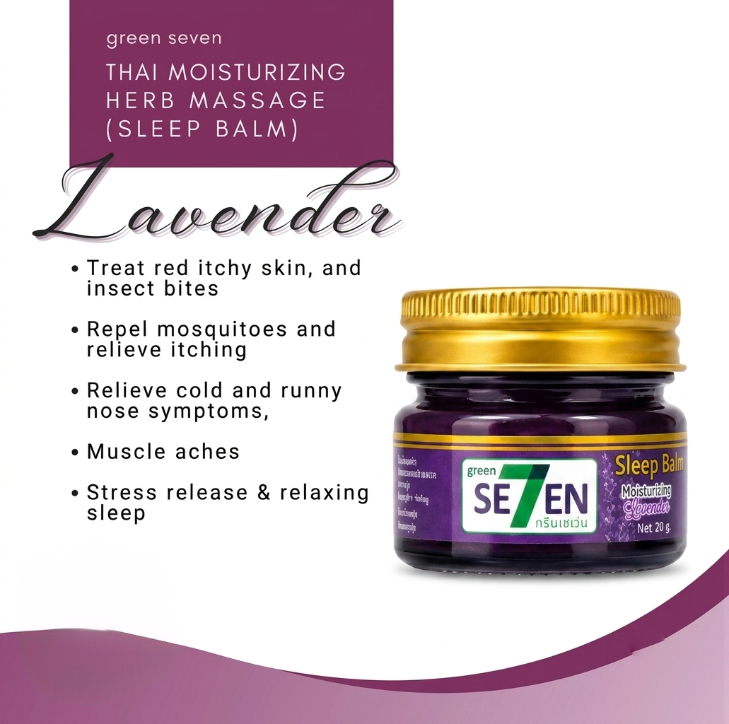 Green Seven Herbal Sleep Balm Calming Lavender - 20g