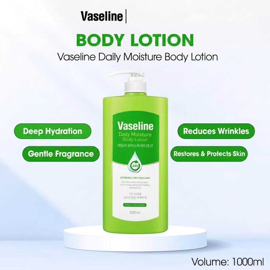 Vaseline 24H Daily Moisture Body Lotion - 1000ml