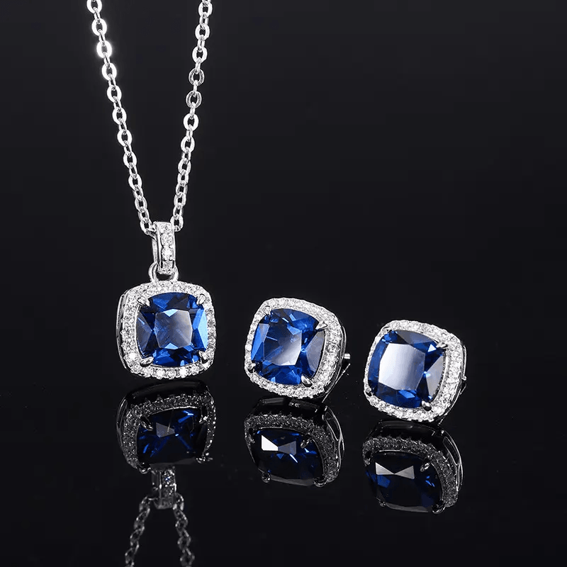 Silver Stainless Steel Jewelry Set