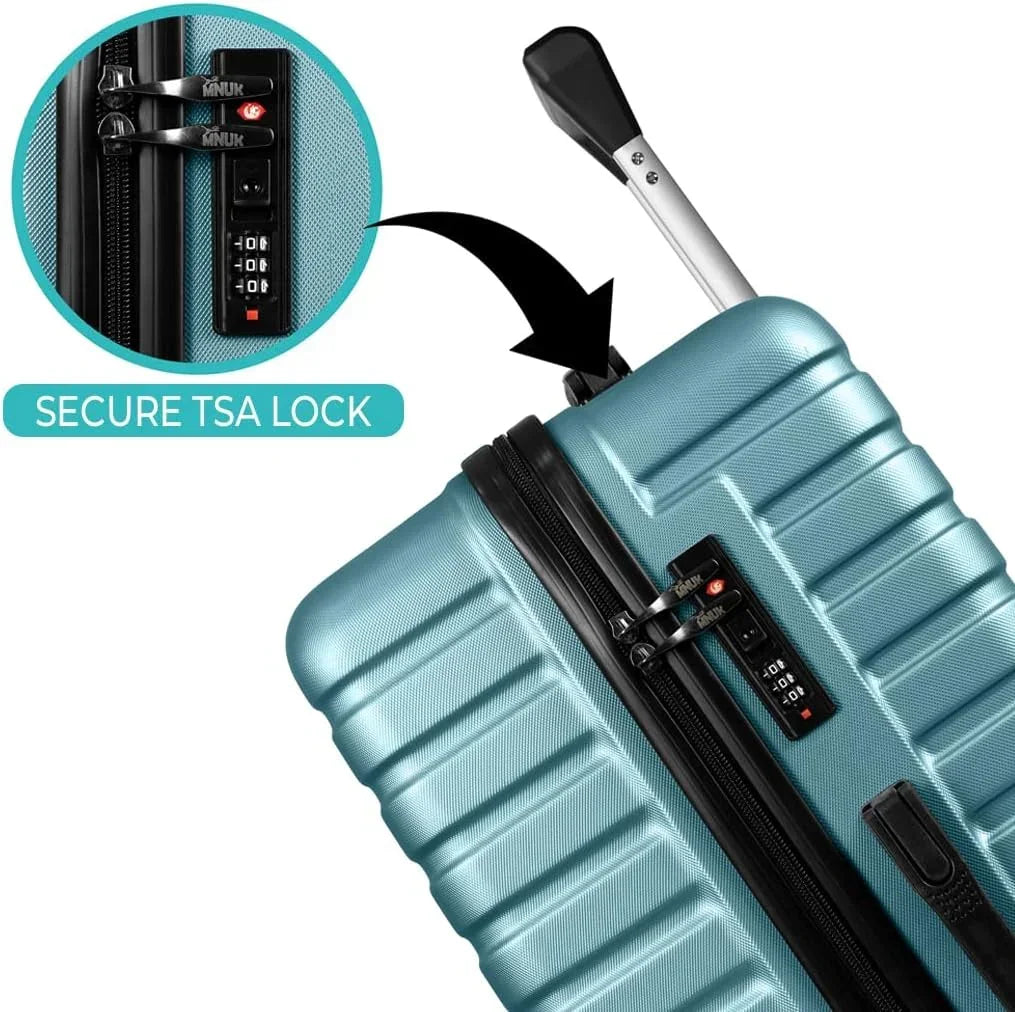 Horizon Luggage Bag 24 Inch Check-in Luggage Trolly - Turquosie