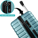 Horizon Luggage Bag 24 Inch Check-in Luggage Trolly - Turquosie