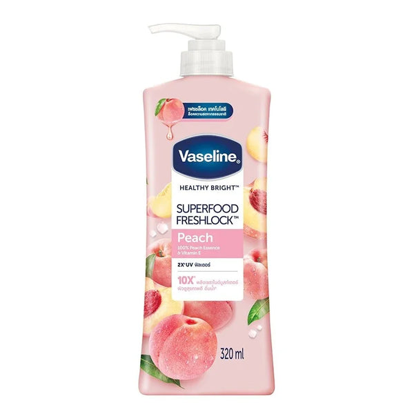 Vaseline Healthy Bright Superfood Fresh Lock Peach Body Lotion - 320ml