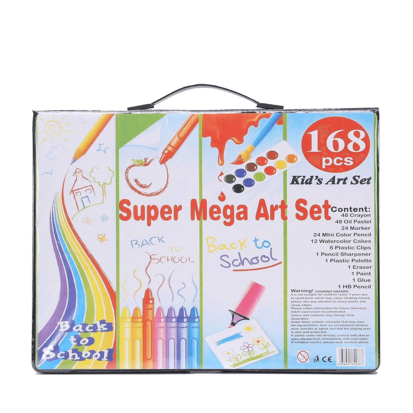 Back To School Portable Kids Drawing Art Set 168Pcs
